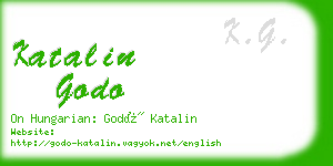 katalin godo business card